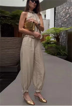 Aveline Beaded Vest & Balloon Pants Set