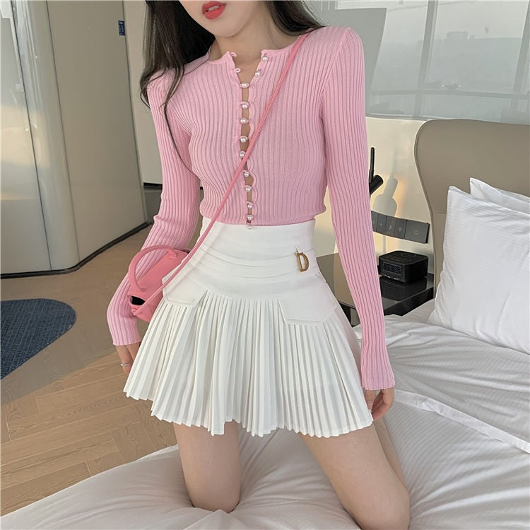 Clara Pleated Mini Skirt