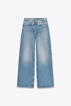Ivy High-Waisted Double-Button Jeans