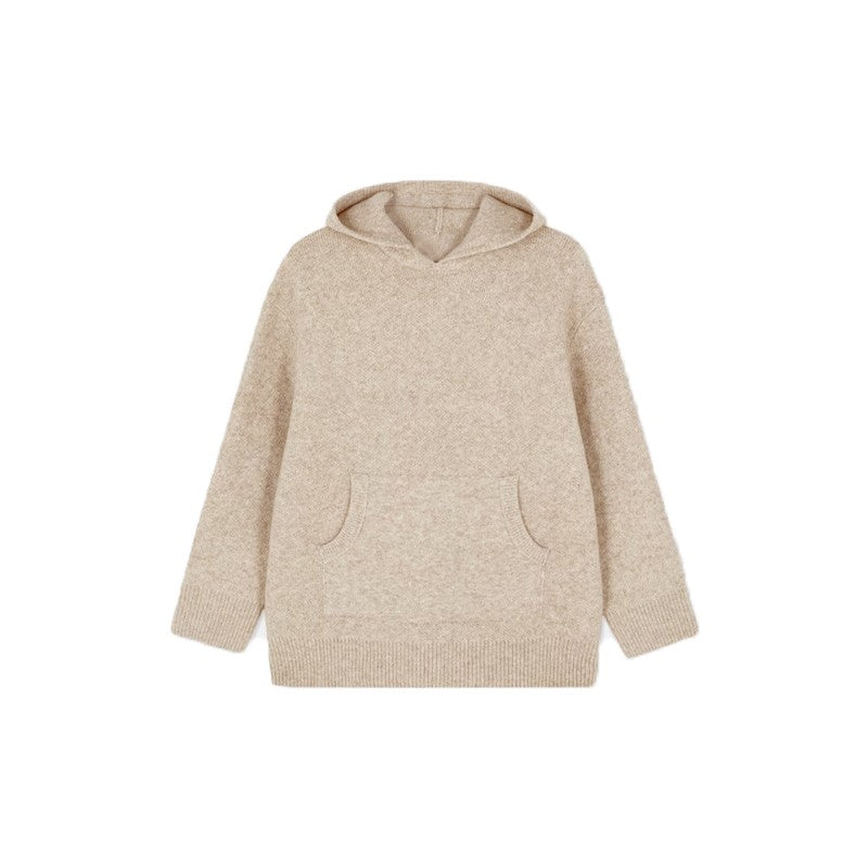 Aria Hooded Knit Pullover Sweater
