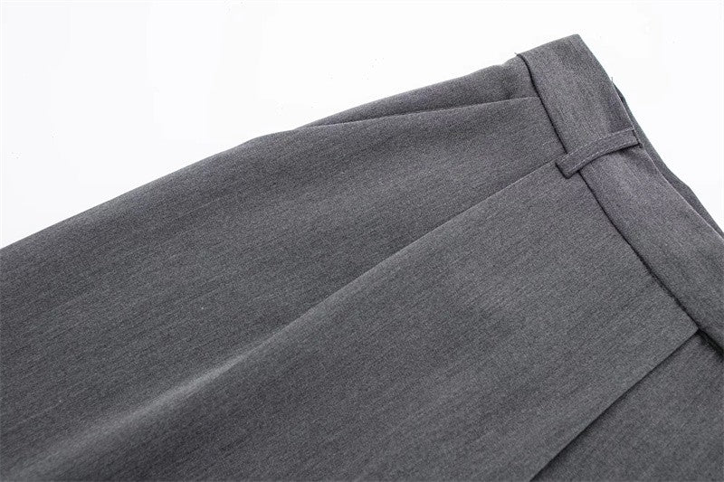 Maya High-Rise Wide-Leg Office Trousers