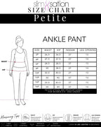 Petite Pull-On Black Ankle Dress Pants with Pockets