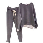 Sage Plus-Size High-Waist Pants & Blouse Set