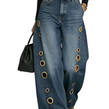 Nova Cutout Wide-Leg Jeans