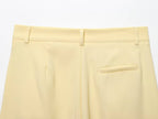 Odette Buttoned Vest & Straight-Leg Pants Set