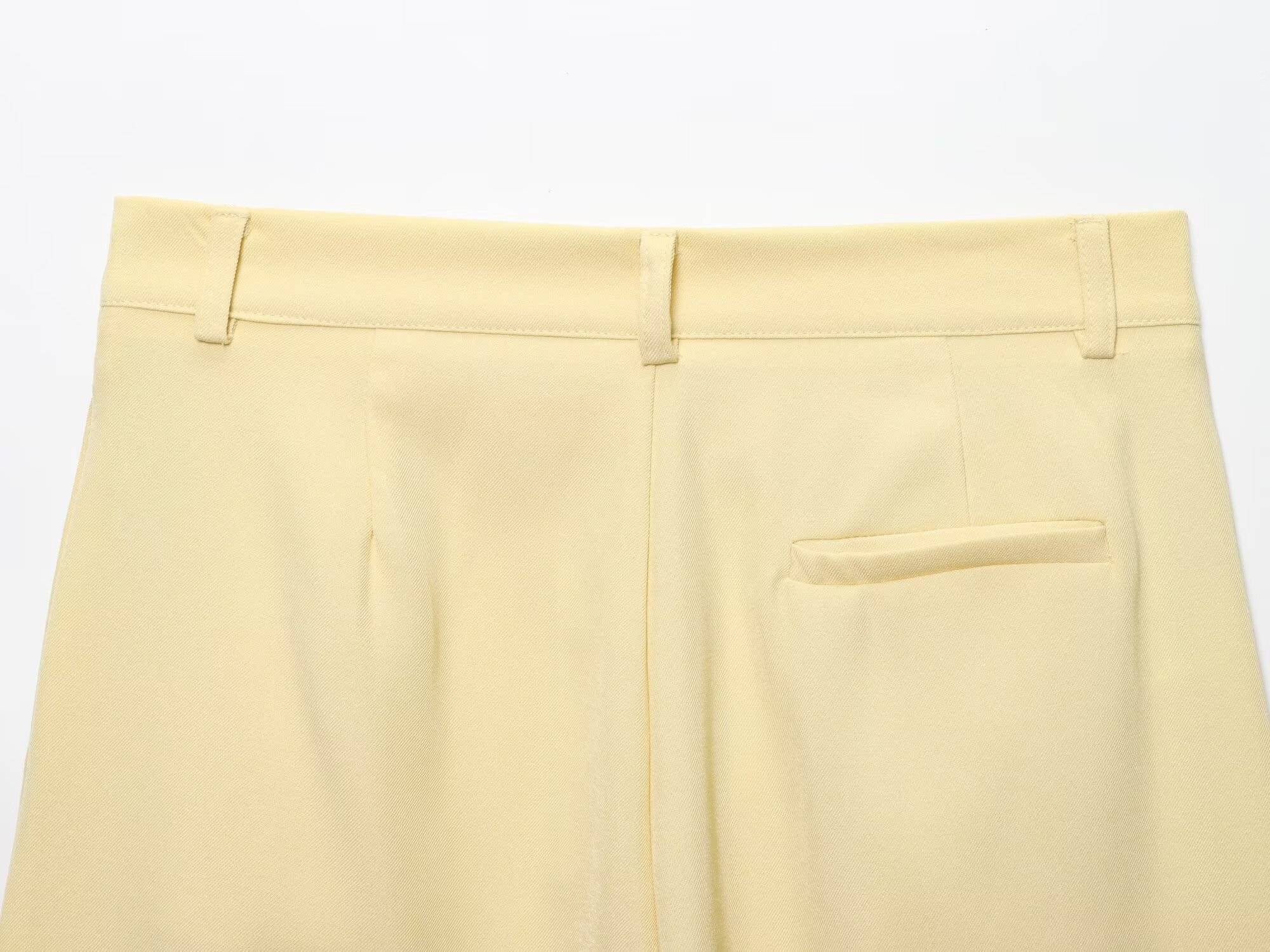 Odette Buttoned Vest & Straight-Leg Pants Set