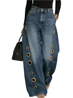Nova Cutout Wide-Leg Jeans