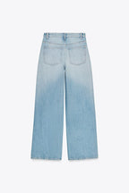 Ivy High-Waisted Double-Button Jeans