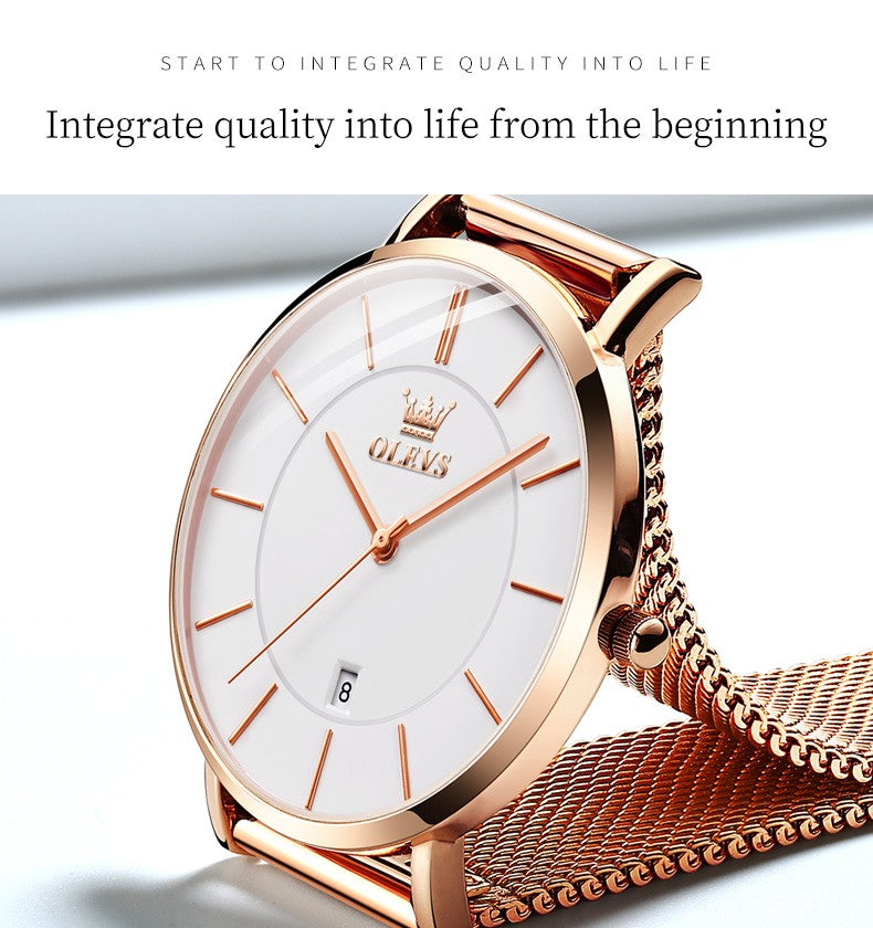 OLEVS Celeste Rose Gold Watch Gift Set