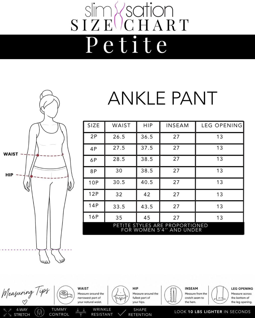 Petite Pull-On Stone Color Ankle Pants