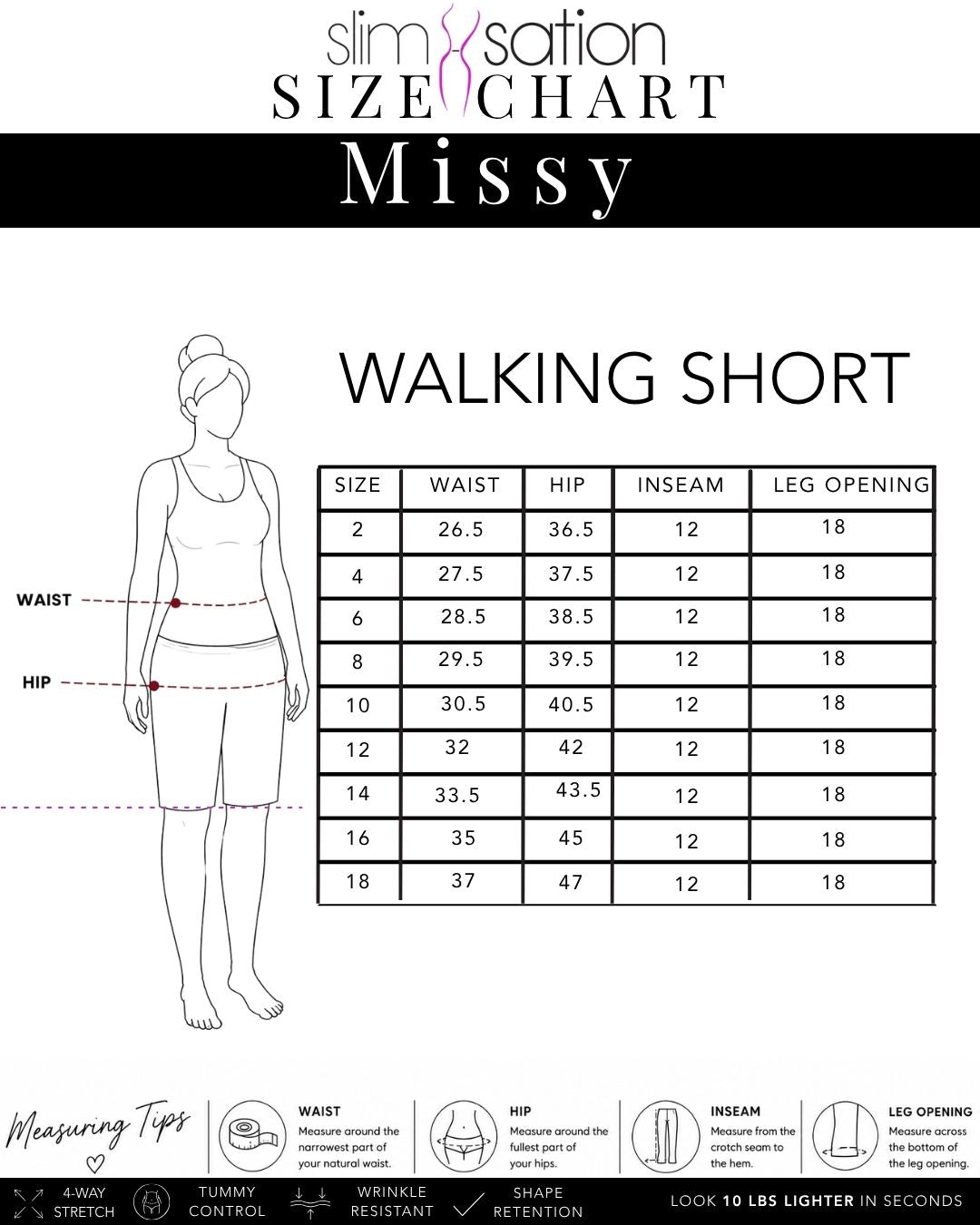 Pull On Black Walking Shorts With Pockets