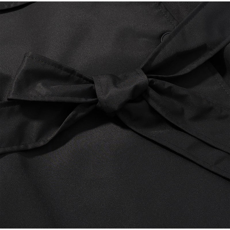 Senhora cor sólida rendas até jaqueta elegante chique manga comprida lapela botão solto casaco outono estilo rua nova jaqueta outerwear 2025
