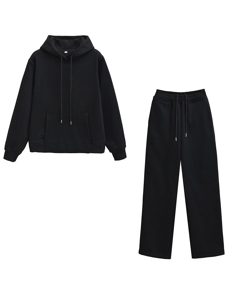Elara Hooded Wide-Leg Lounge Set