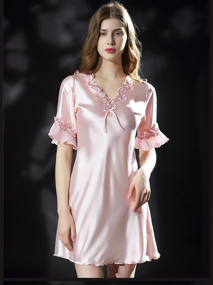 Serene Satin Chemise Nightgown