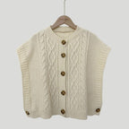 Rosalie Cable-Knit Button Vest