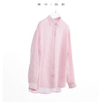 Rosalind Striped Linen-Ramie Long Sleeve Shirt