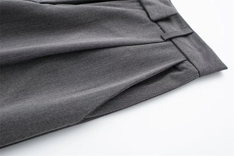 Maya High-Rise Wide-Leg Office Trousers