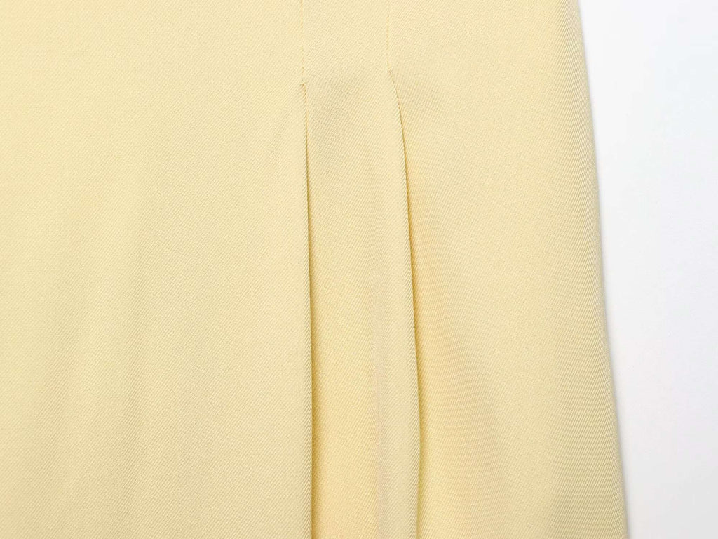 Odette Buttoned Vest & Straight-Leg Pants Set