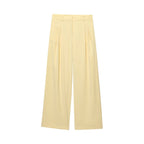 Odette Buttoned Vest & Straight-Leg Pants Set