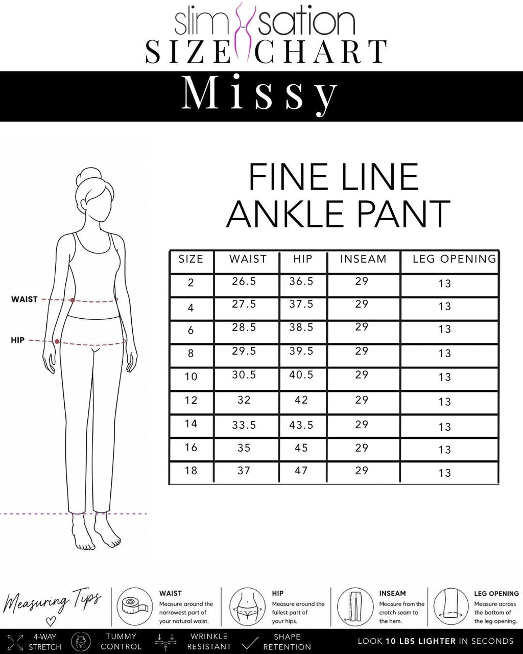Pull-On Solid Fine Line Twill Ankle Pant - Black