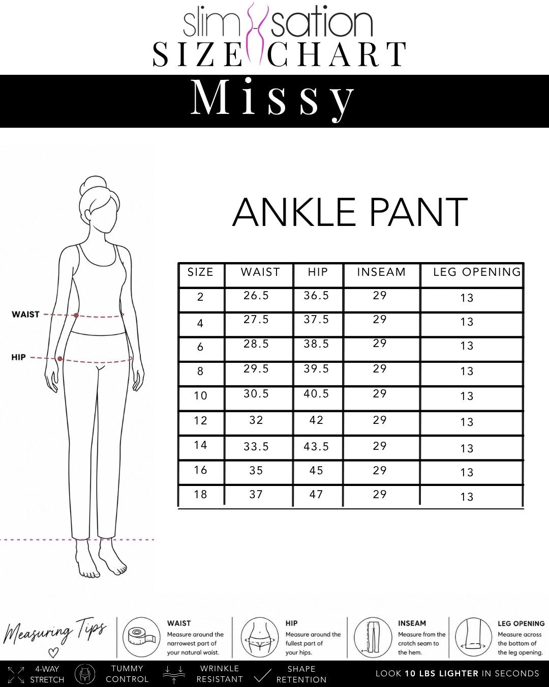 Pull-On Black Denim Ankle Pants