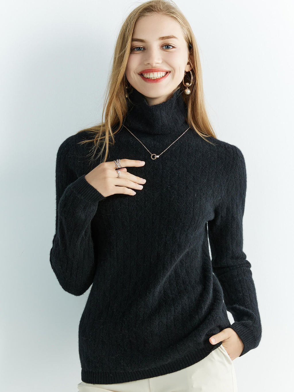 Freya Wool Turtleneck Sweater