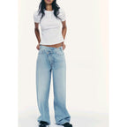 Ivy High-Waisted Double-Button Jeans