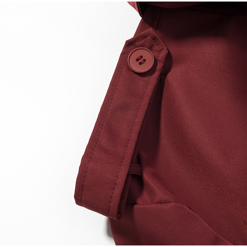 Senhora cor sólida rendas até jaqueta elegante chique manga comprida lapela botão solto casaco outono estilo rua nova jaqueta outerwear 2025