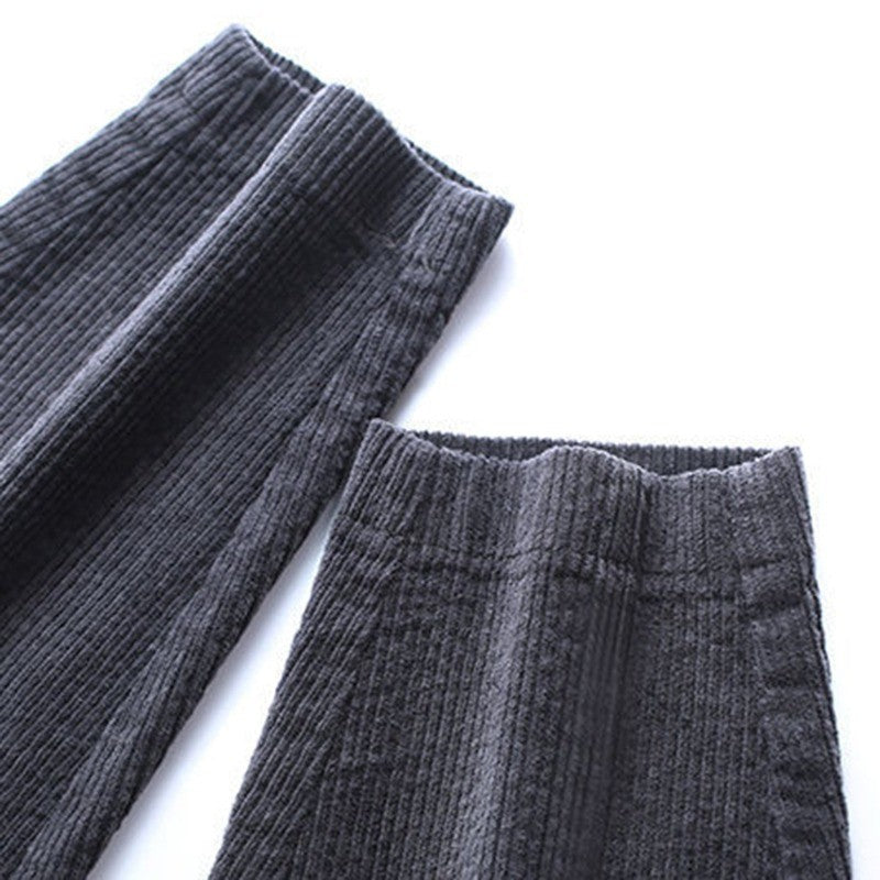 Calças casuais grossas de pelúcia mulheres veludo calças quentes outono inverno leggings cintura alta harem calças femininas