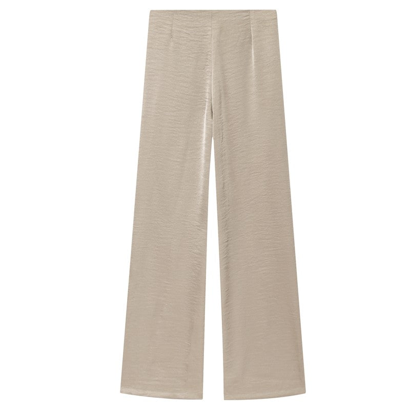 Reina Satin Tube Top & Wide-Leg Pants Set
