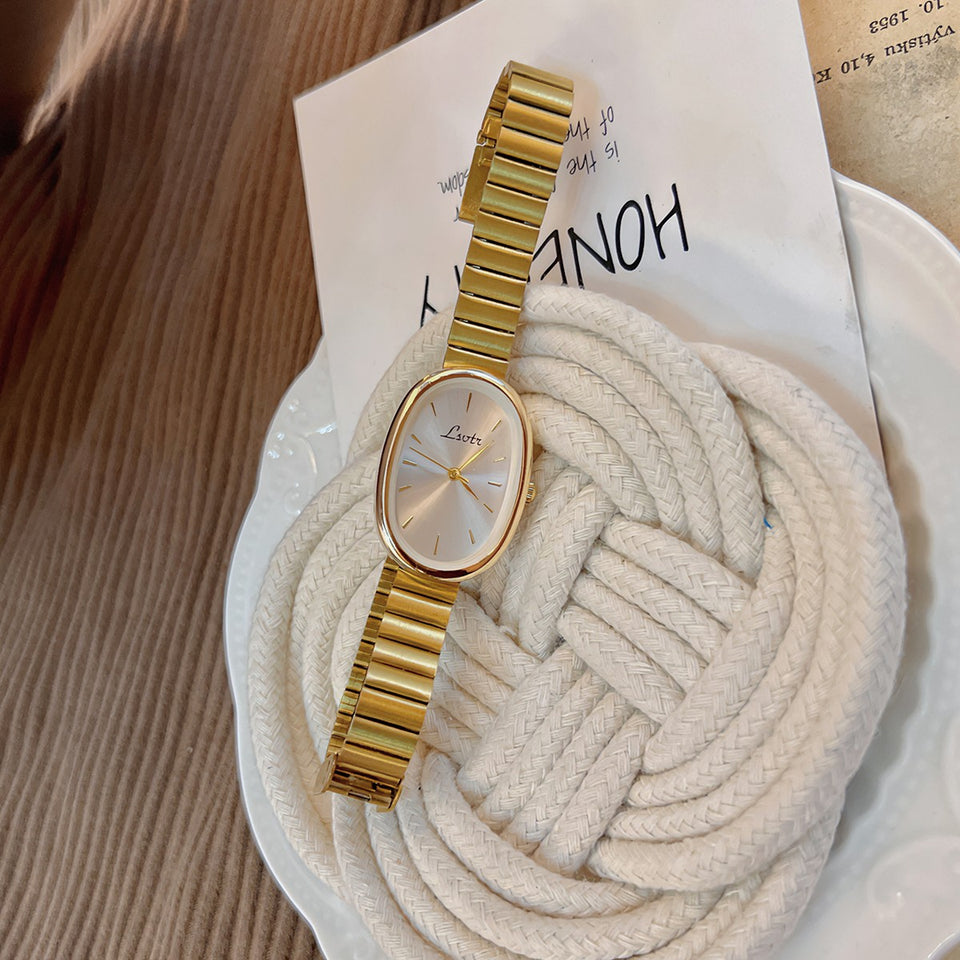 Amélie Gold Oval Watch