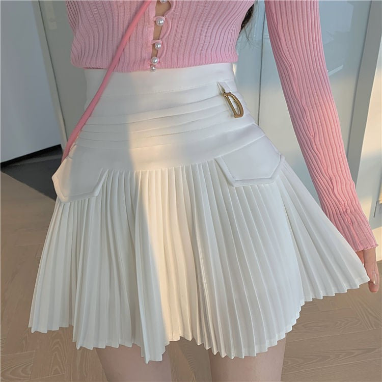 Clara Pleated Mini Skirt