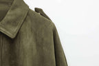 Marielle Faux-Suede Jacket & Bermuda Shorts Set