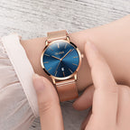 OLEVS Celeste Rose Gold Watch Gift Set