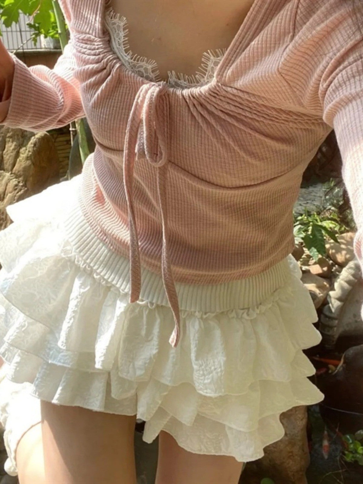 Luna Tiered Ruffle Mini Skirt