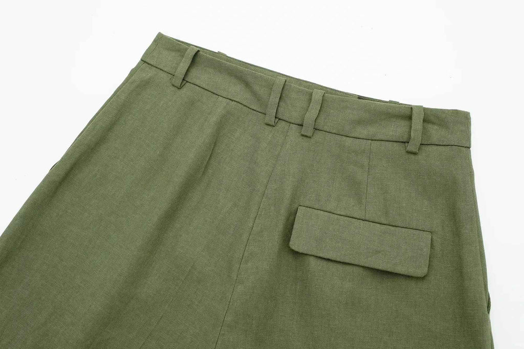 Piper Slim V-Neck Vest & Pleated Shorts Set