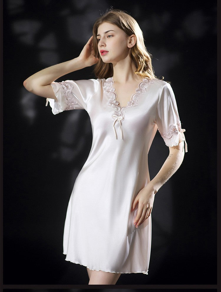 Serene Satin Chemise Nightgown