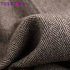 TESSCARA Mulheres Outono Inverno De Lã Mistura Básica Jaqueta Casaco Feminino Cashmere Quente Trench Office Manto Casacos Casacos & Coats