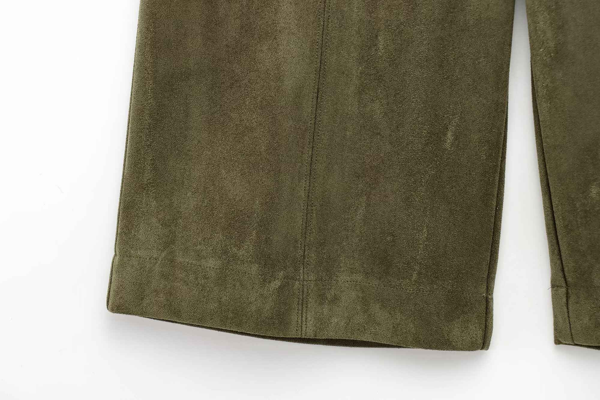 Marielle Faux-Suede Jacket & Bermuda Shorts Set