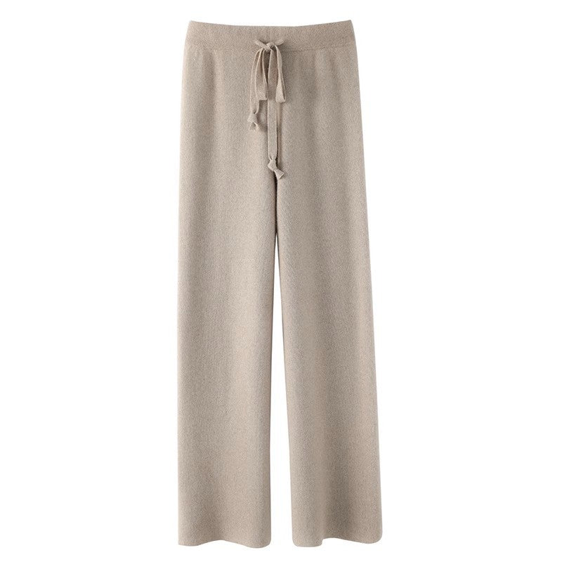 Willa Wool-Blend Wide-Leg Trousers