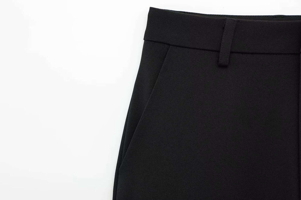 Noelle Zip-Front Wide-Leg Set