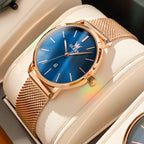 OLEVS Celeste Rose Gold Watch Gift Set
