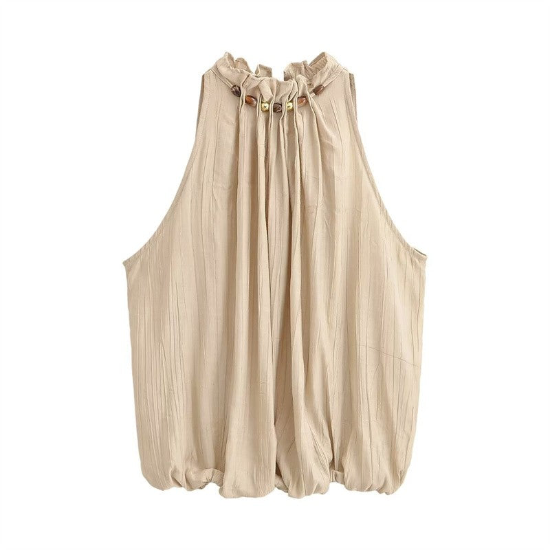 Aveline Beaded Vest & Balloon Pants Set
