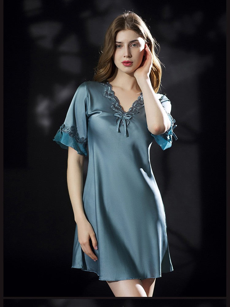 Serene Satin Chemise Nightgown