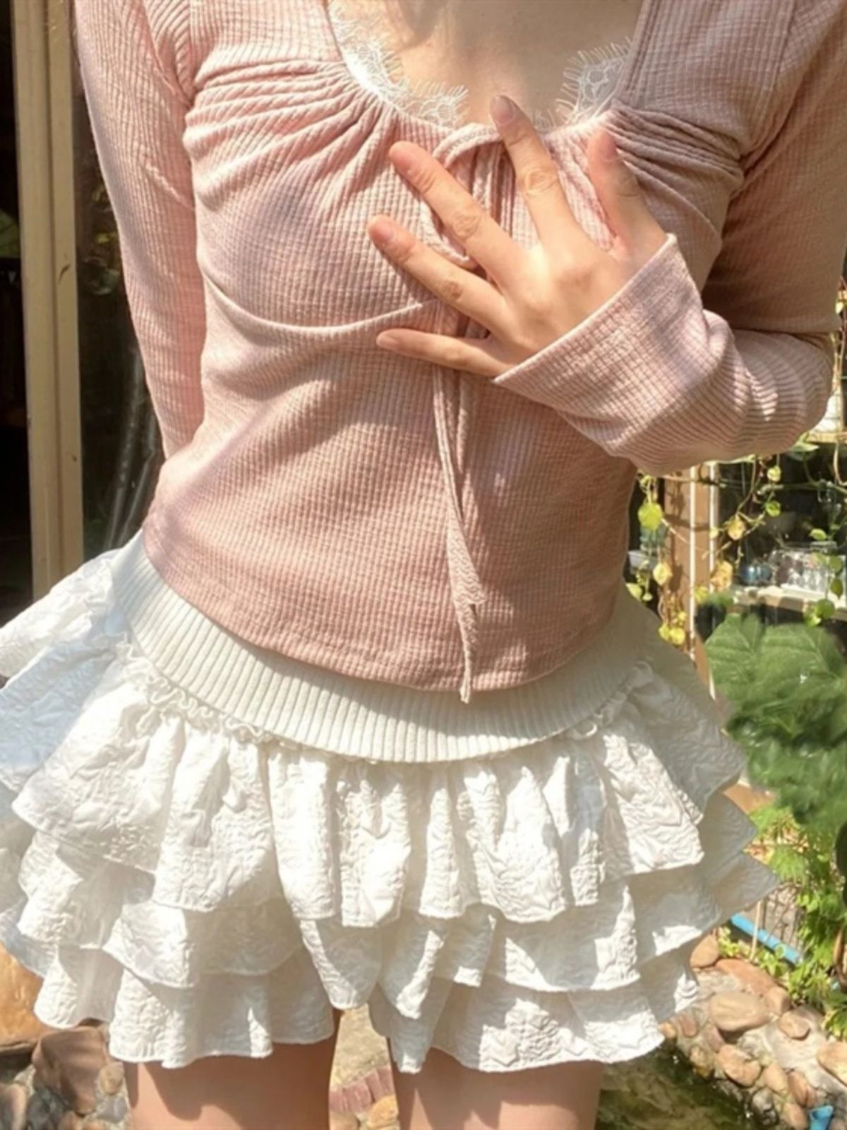 Luna Tiered Ruffle Mini Skirt