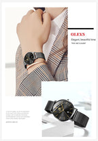 OLEVS Celeste Rose Gold Watch Gift Set