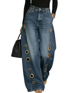 Nova Cutout Wide-Leg Jeans