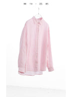 Rosalind Striped Linen-Ramie Long Sleeve Shirt