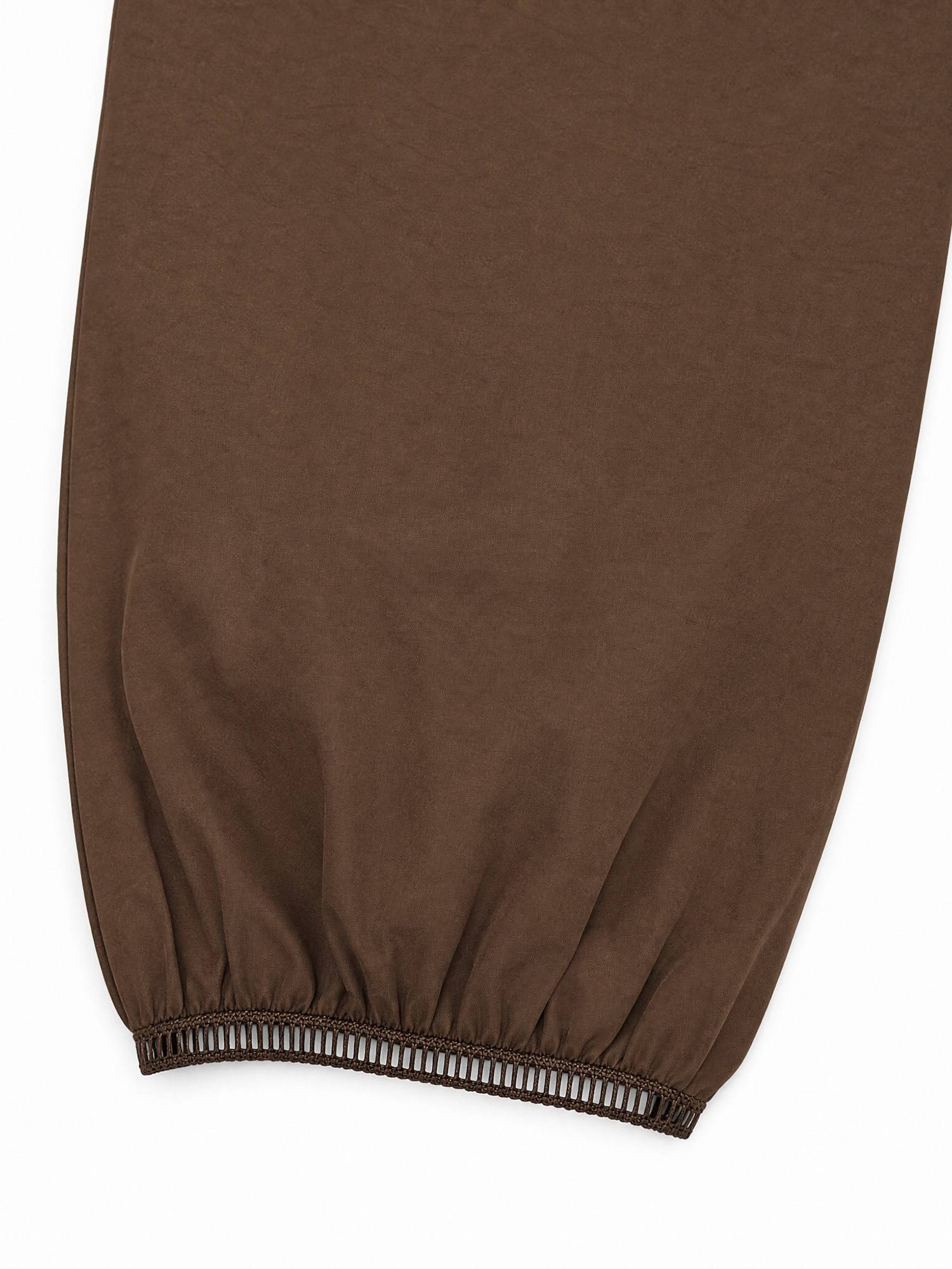 XIAOGULI Caramel Brown Harem Pants