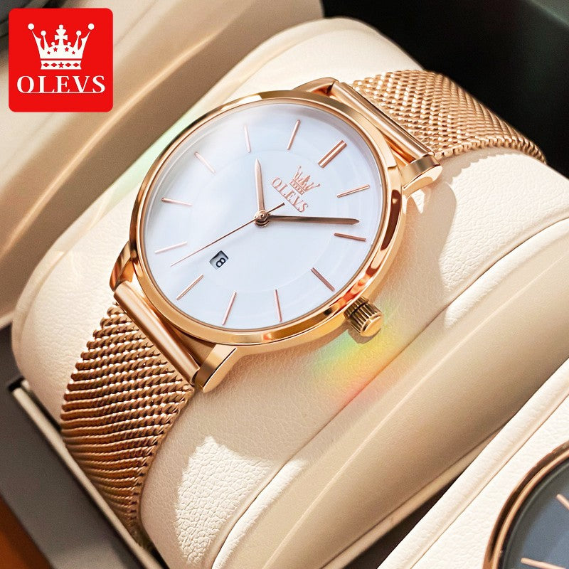 OLEVS Celeste Rose Gold Watch Gift Set